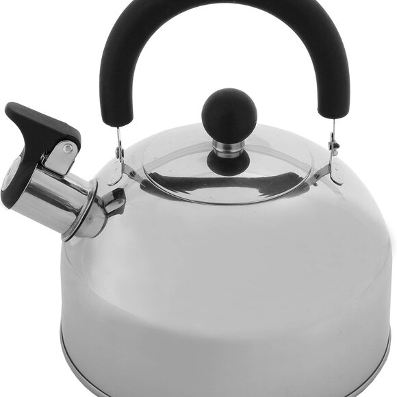 Home 2 Quart Whistling Tea Kettle, Stainless Steel Stovetop Kettle for Gas - Picture 2 of 12